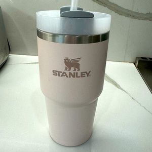 20 oz pink Stanley tumbler.